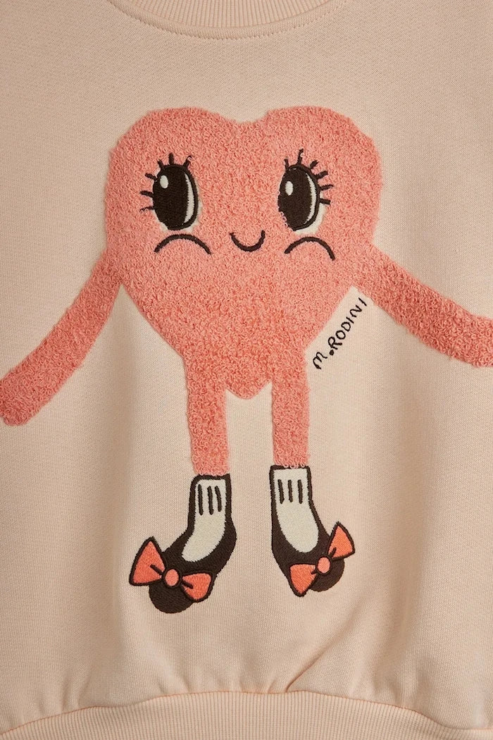 Детски памучен суичър Mini Rodini Heart