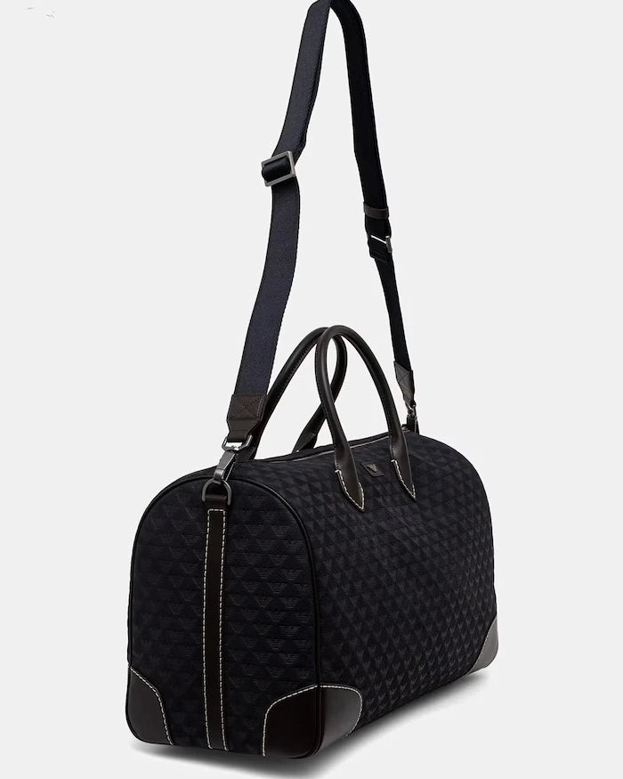 Emporio Armani erkek deri seyahat çantası