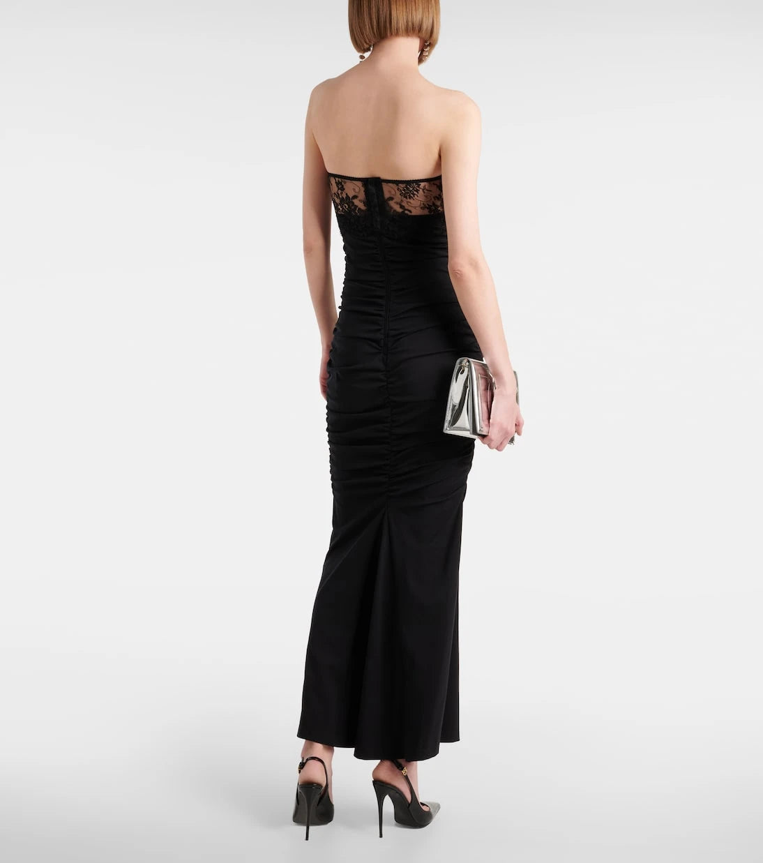 Dolce&Gabbana - Lace-trimmed bustier gown