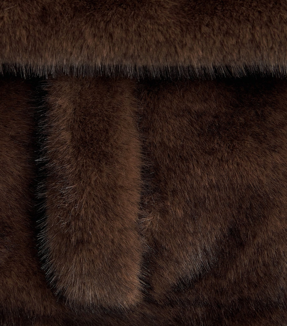 Brown Faux Fur Coat