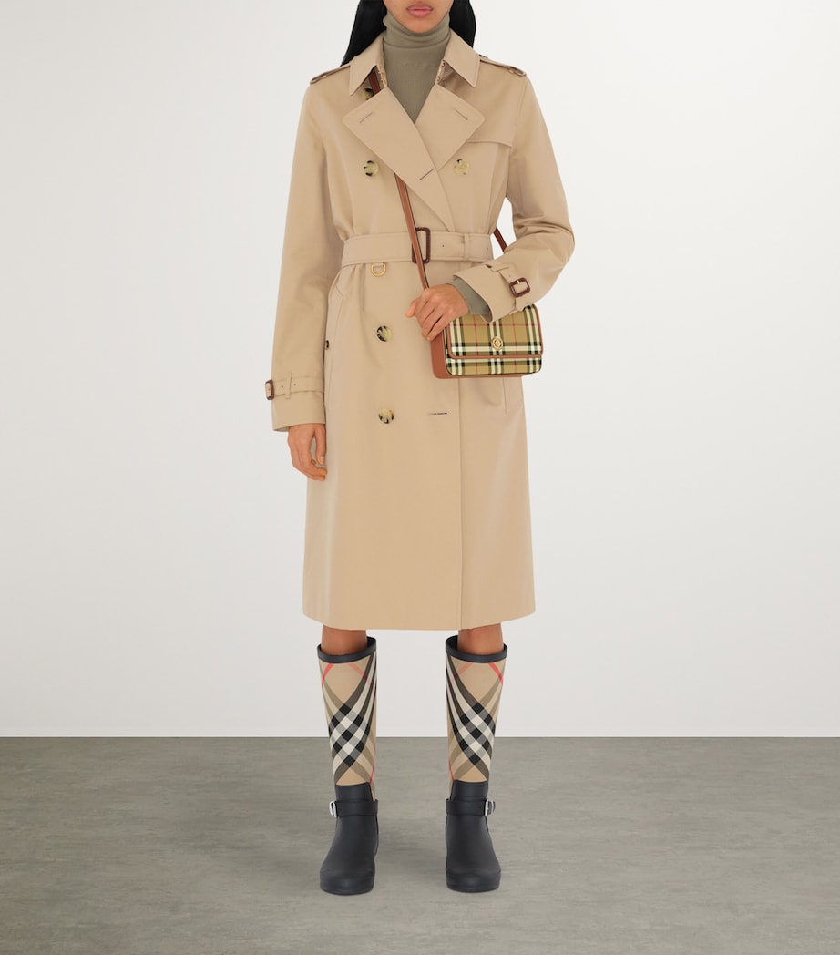 Beige Check Hampshire Cross-Body Bag