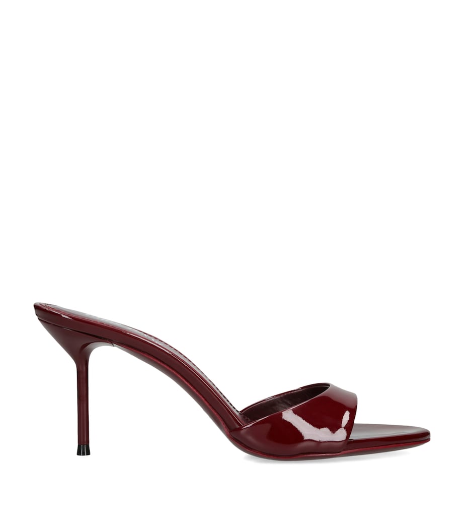 Patent Leather Lidia Mules 70 WINE