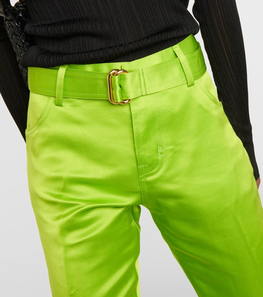 Tom Ford - Cuffed silk straight pants