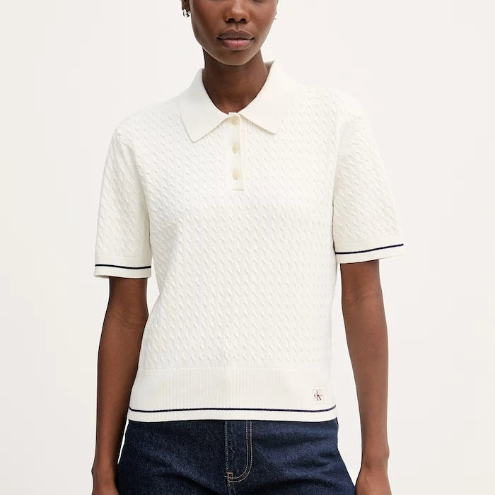 Calvin Klein Jeans Yakalı Polo Tişört Kadın