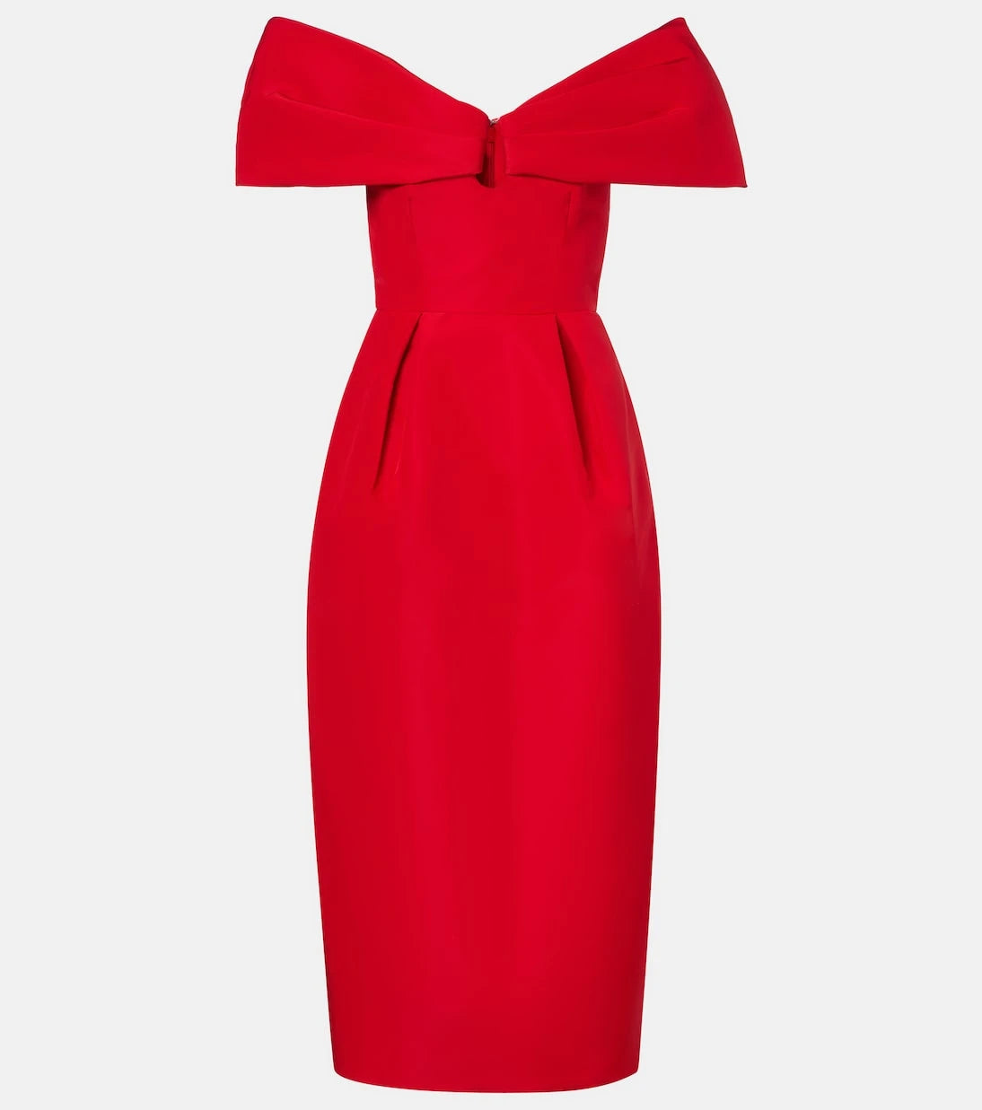 Carolina Herrera - Off-shoulder silk maxi dress