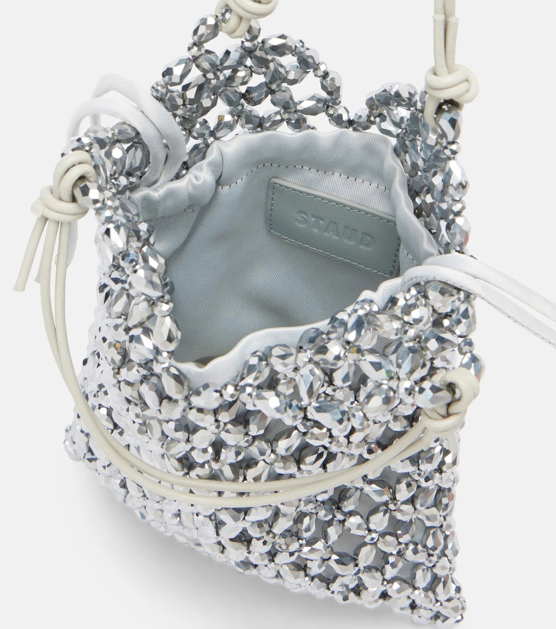 Staud - Karla beaded top-handle bag