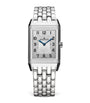 Stainless Steel and Diamond Reverso Classic Duetto Watch 24.4mm