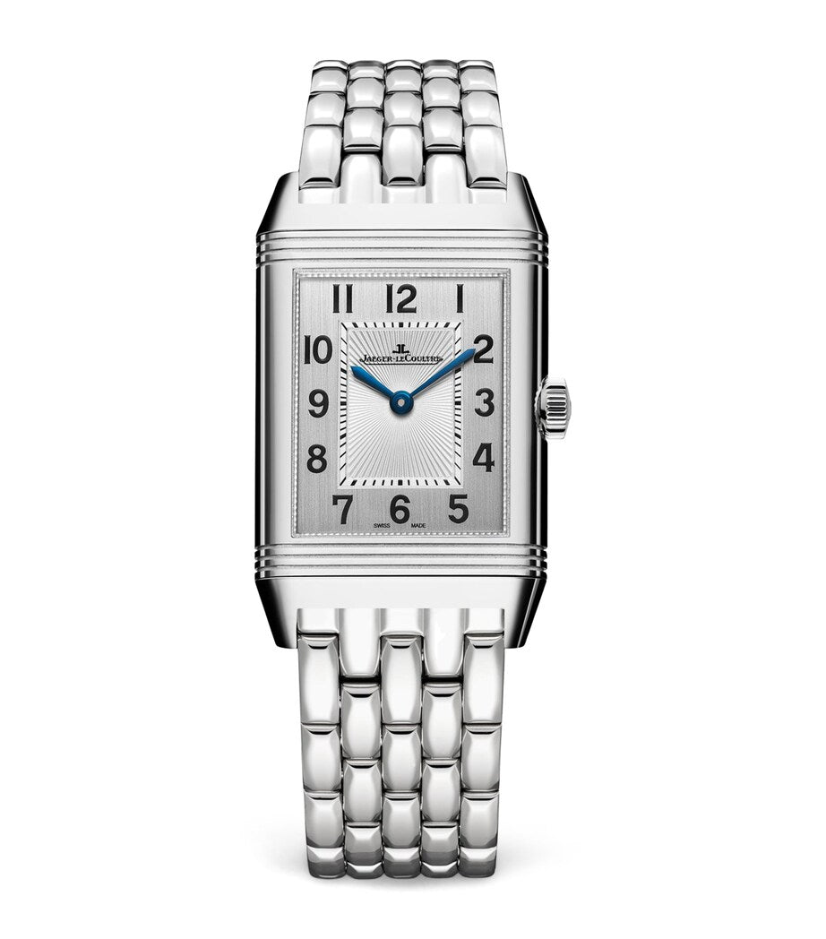 Stainless Steel and Diamond Reverso Classic Duetto Watch 24.4mm
