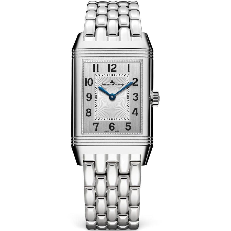 Stainless Steel and Diamond Reverso Classic Duetto Watch 24.4mm