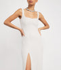 Crystal Square-Neck Gown