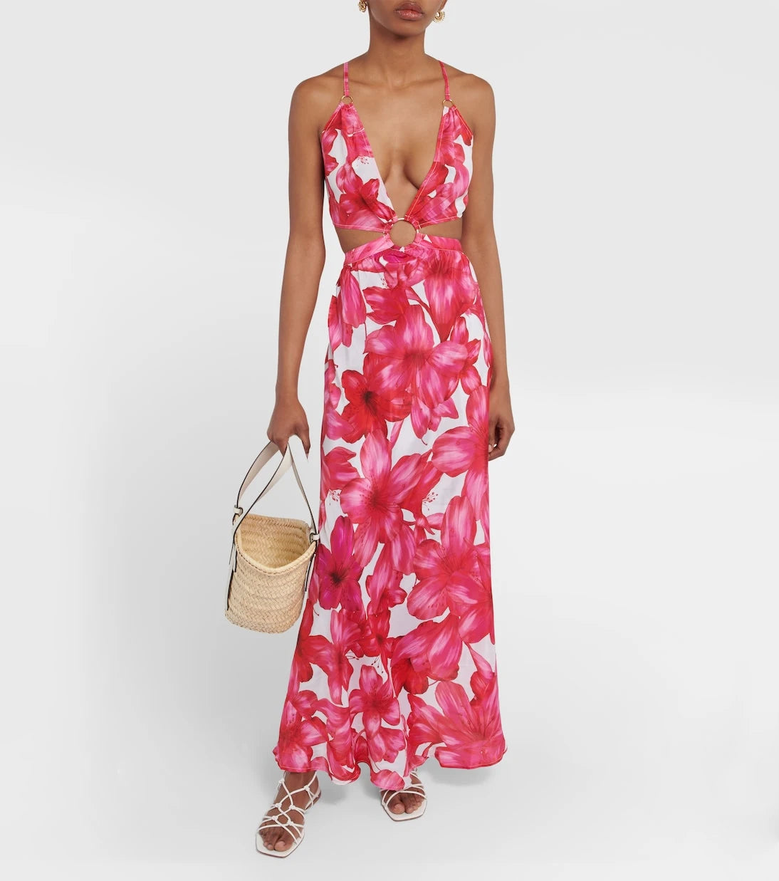 Alexandra Miro - Colette floral cutout maxi dress