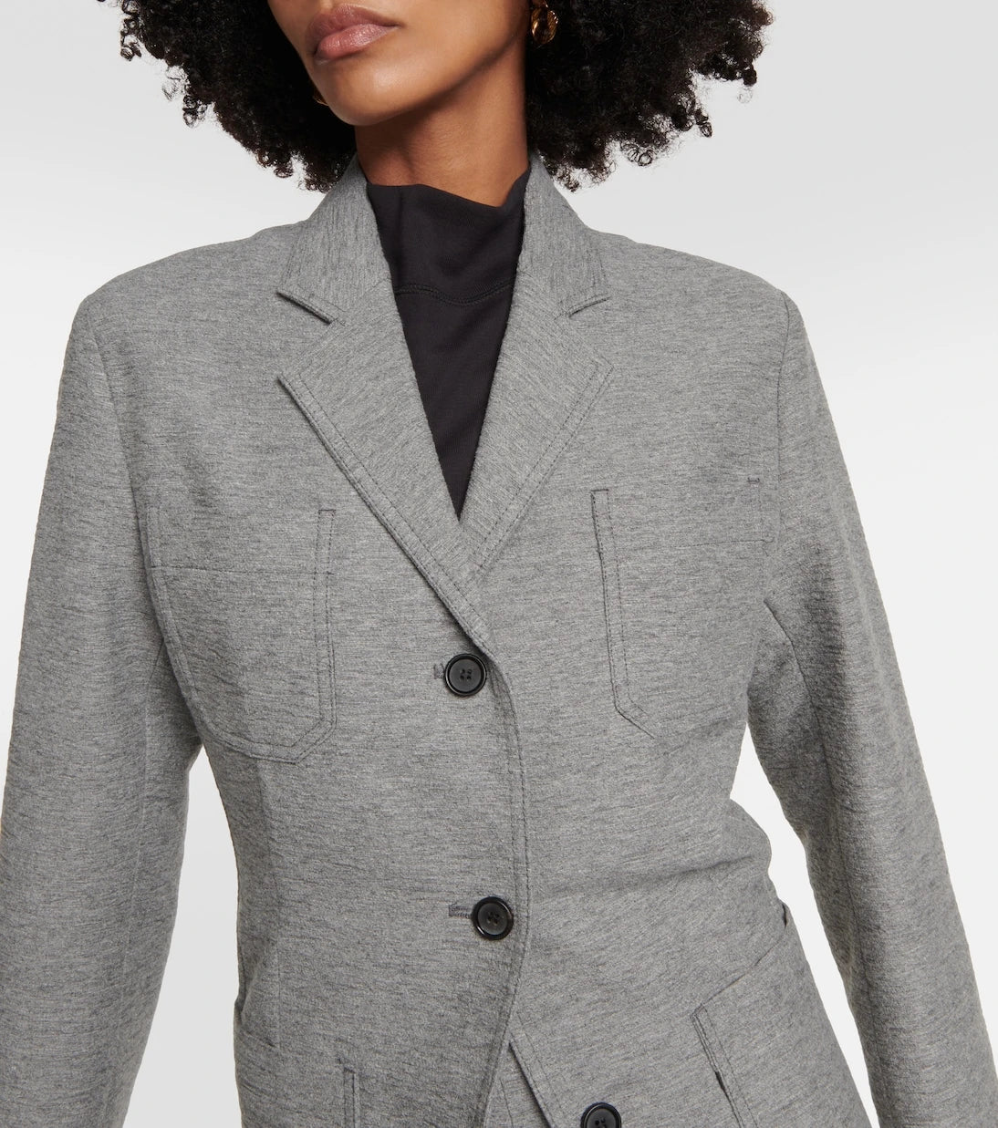 Toteme - Fitted wool-blend blazer