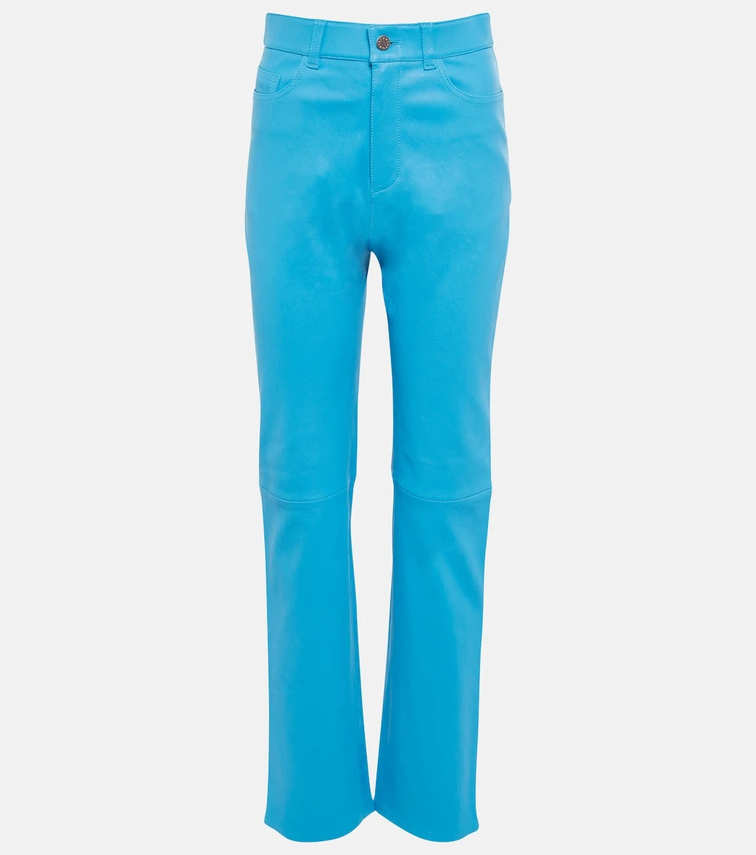 Stouls - Terry high-rise straight leather pants