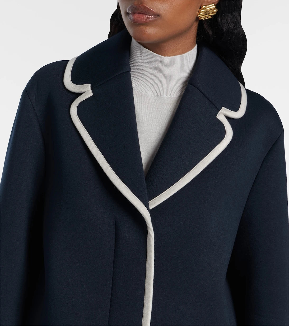 'S Max Mara - بليزر جيرسي بصف أزرار واحد