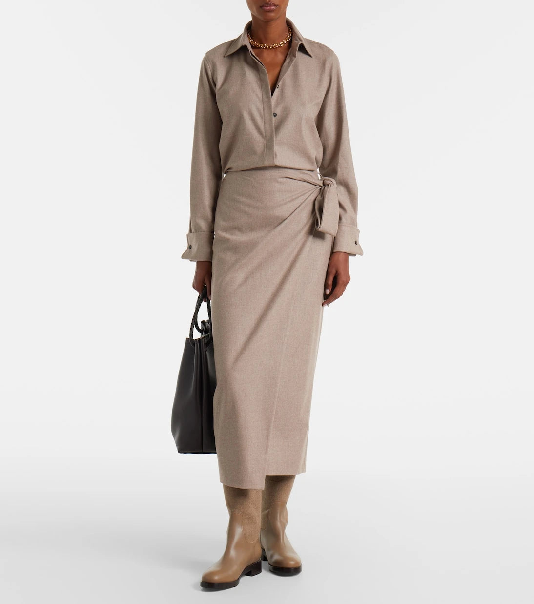 Max Mara - Tebaide cashmere-blend shirt