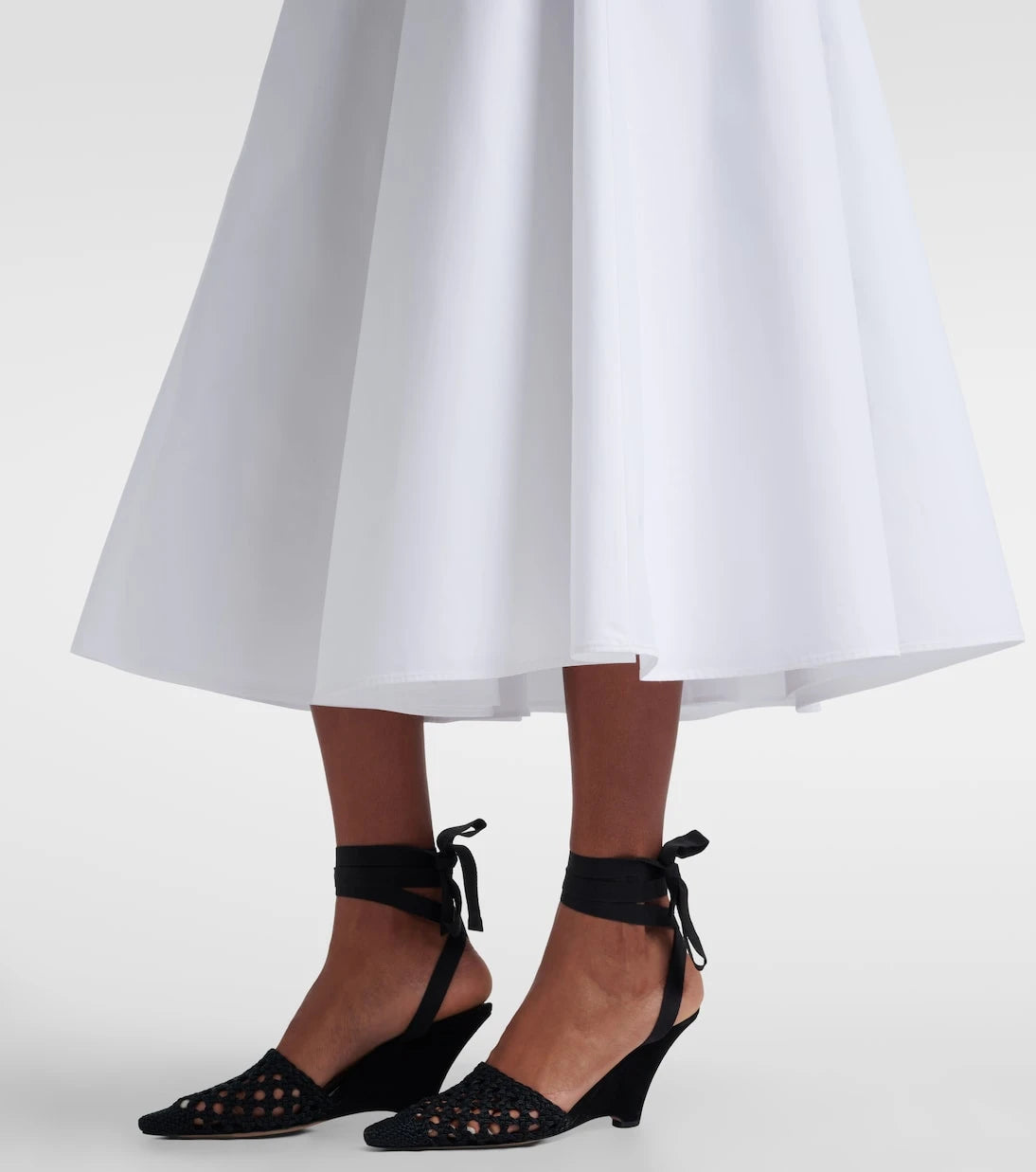 Jacquemus - Triangle cotton-blend midi skirt