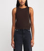 Brown Wool-Cashmere Tank Top