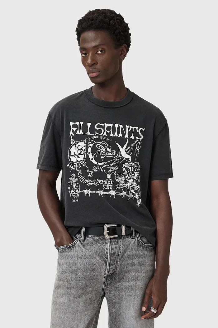 Памучна тениска AllSaints CHINGFORD