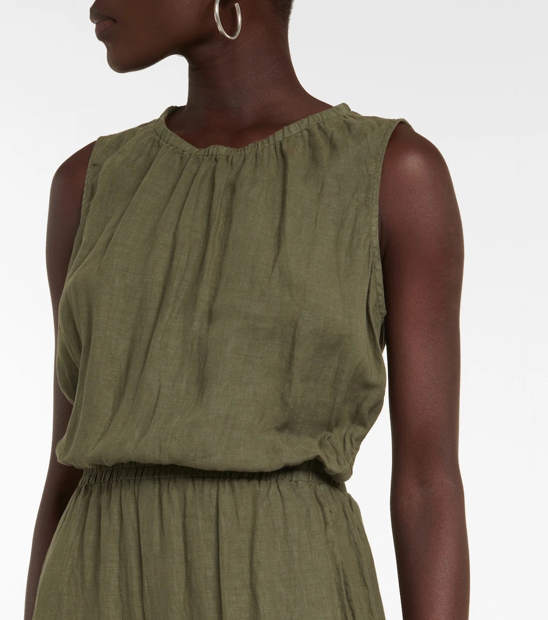 Velvet - Vivi cutout linen jumpsuit