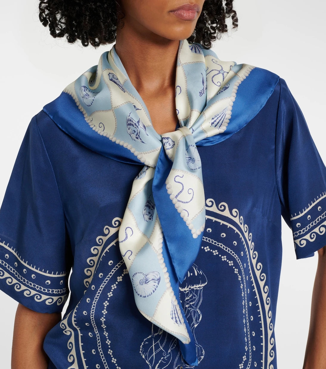 Alémais - Pia printed silk scarf