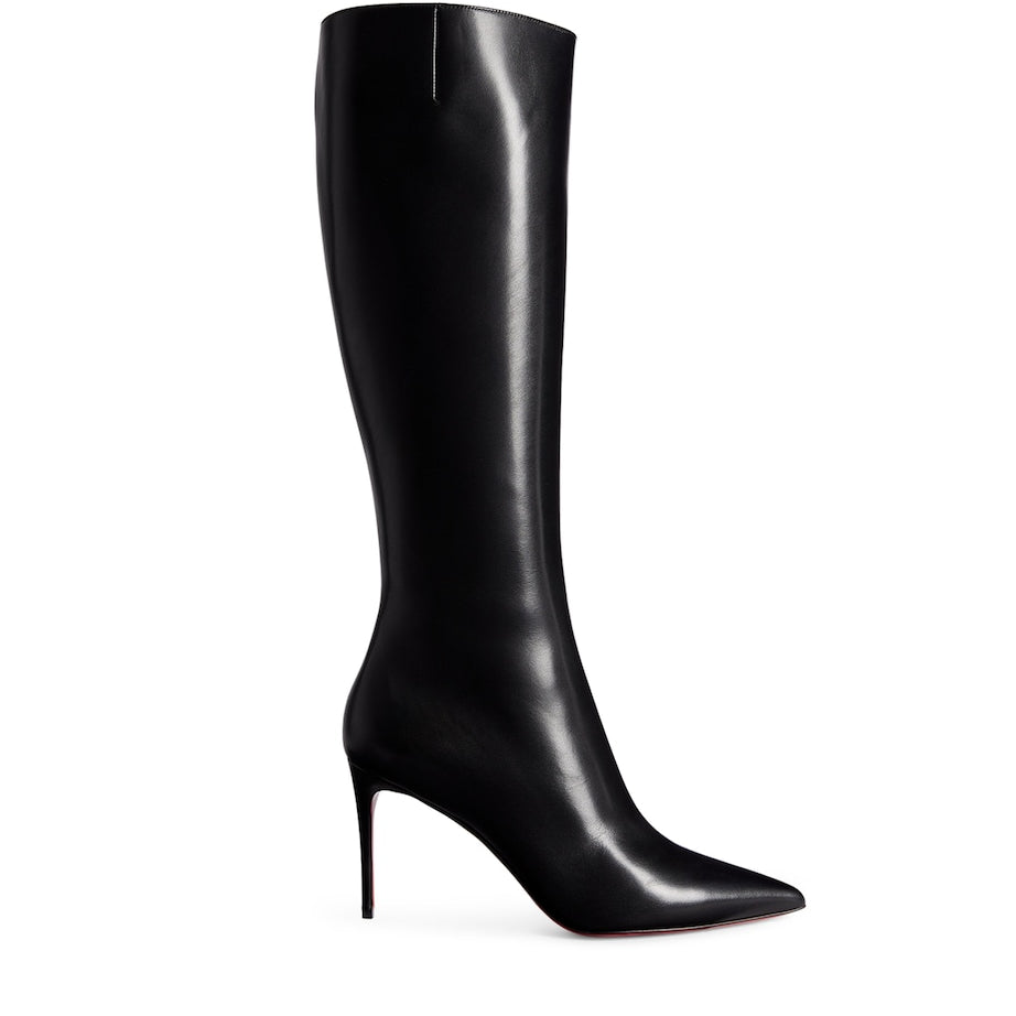 Christian Louboutin Black Kate Botta Nappa Leather Boots 85