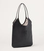 Black Leather Ivy Tote Bag