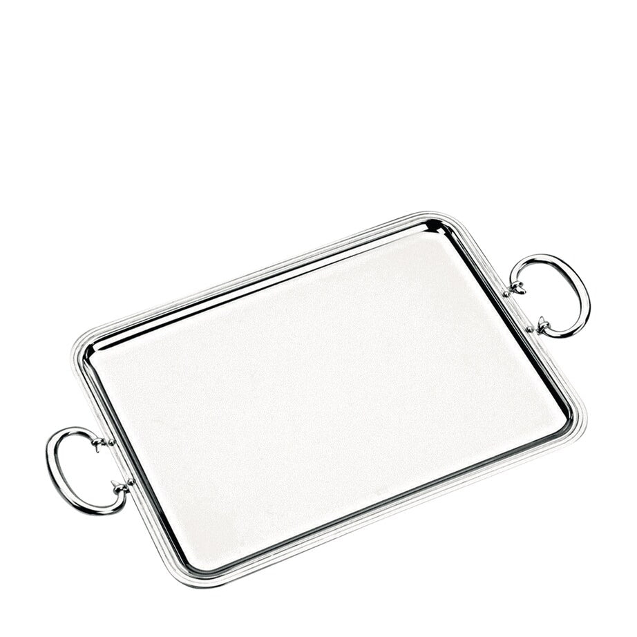 Christofle Silver-Plated Albi Handled Tray (53cm x 42cm)