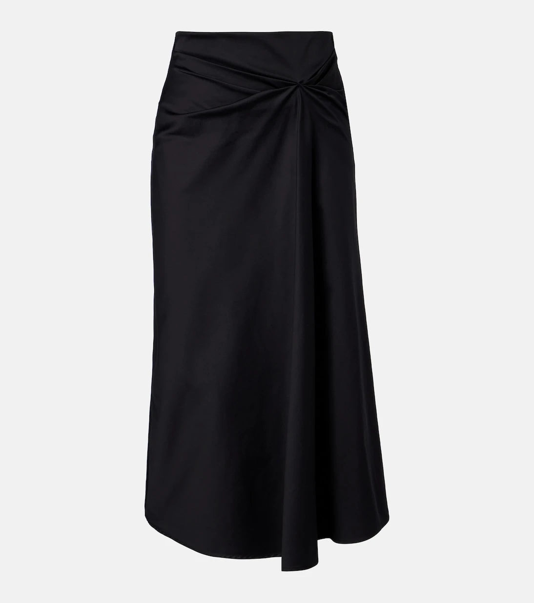 Max Mara - Paggi gathered cotton-blend midi skirt
