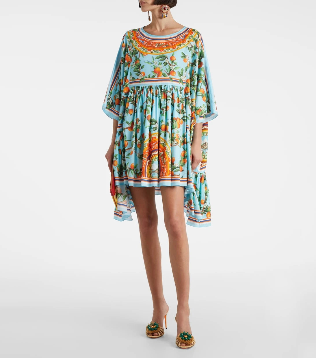 Dolce&Gabbana - Taormina 90 embellished raffia mules