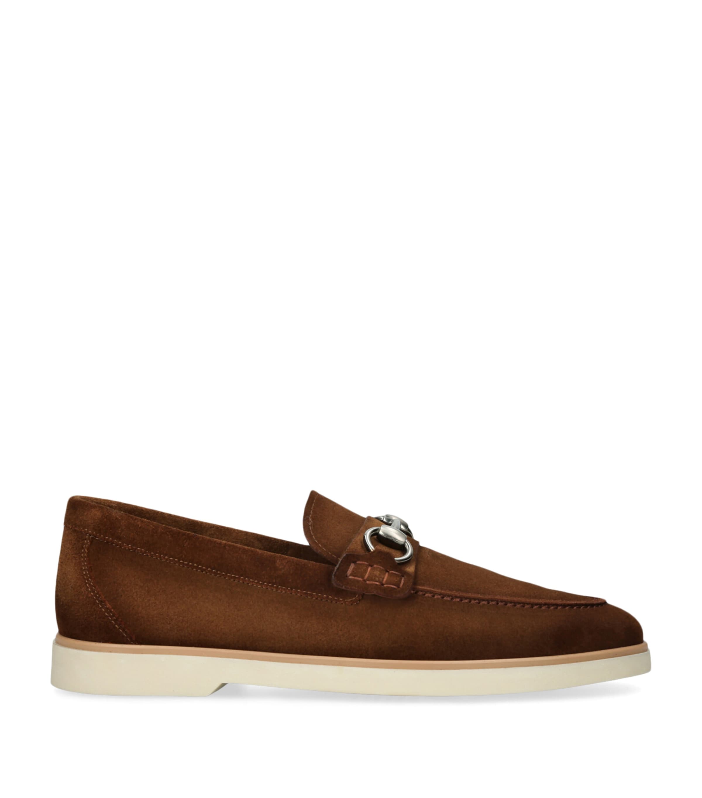 Suede Horsebit Loafers