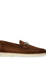 Suede Horsebit Loafers