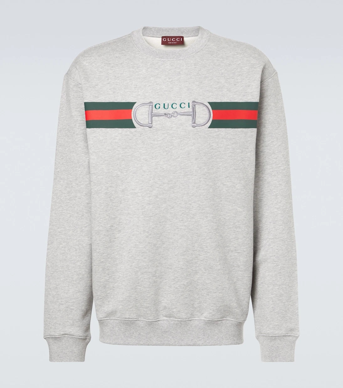 Gucci - Web Stripe cotton sweatshirt
