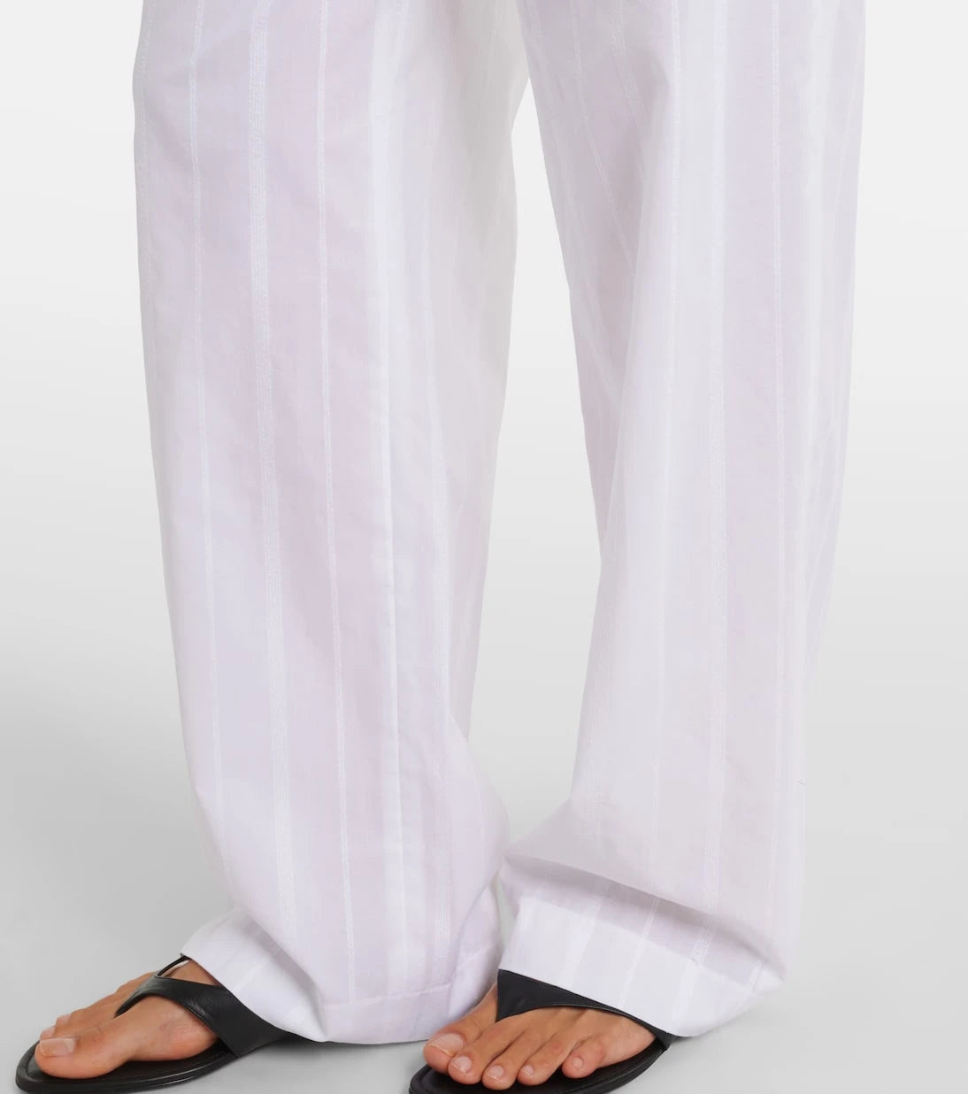 Loulou de Saison - Macao cotton poplin straight pants