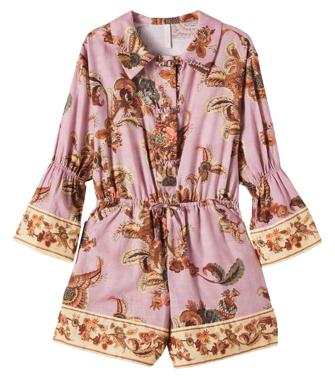 Zimmermann Kids - Aster floral cotton playsuit