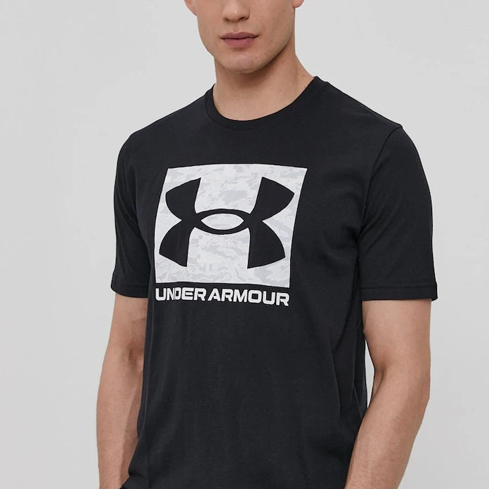 Under Armour тениска мъжка с памук CAMO BOXED LOGO