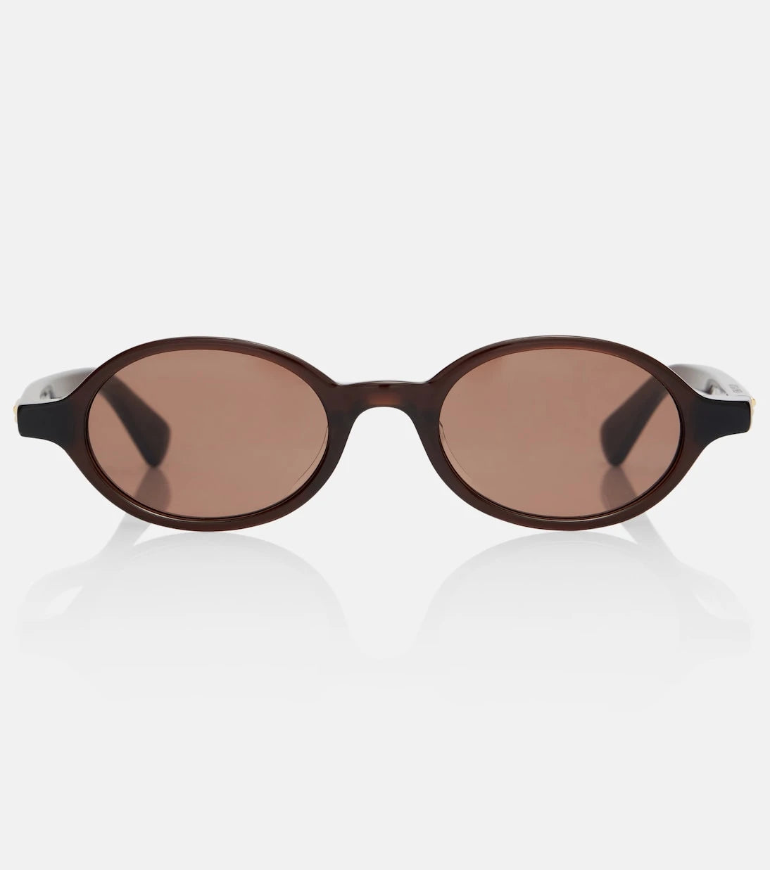 Bottega Veneta - Slim Ribbon oval sunglasses