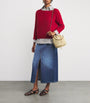 Weekend Max Mara Blue Denim Maxi Skirt