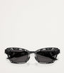 Black Steel Cat Eye Sunglasses