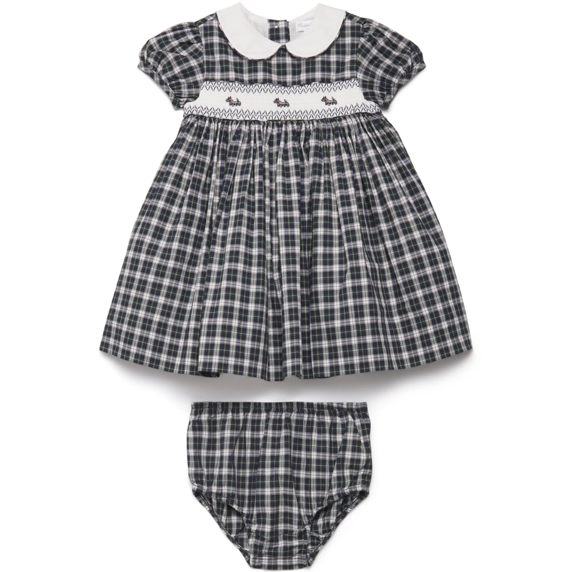 Ralph Lauren Kids Cotton Check Dress and Bloomers Set (3-24 Months)