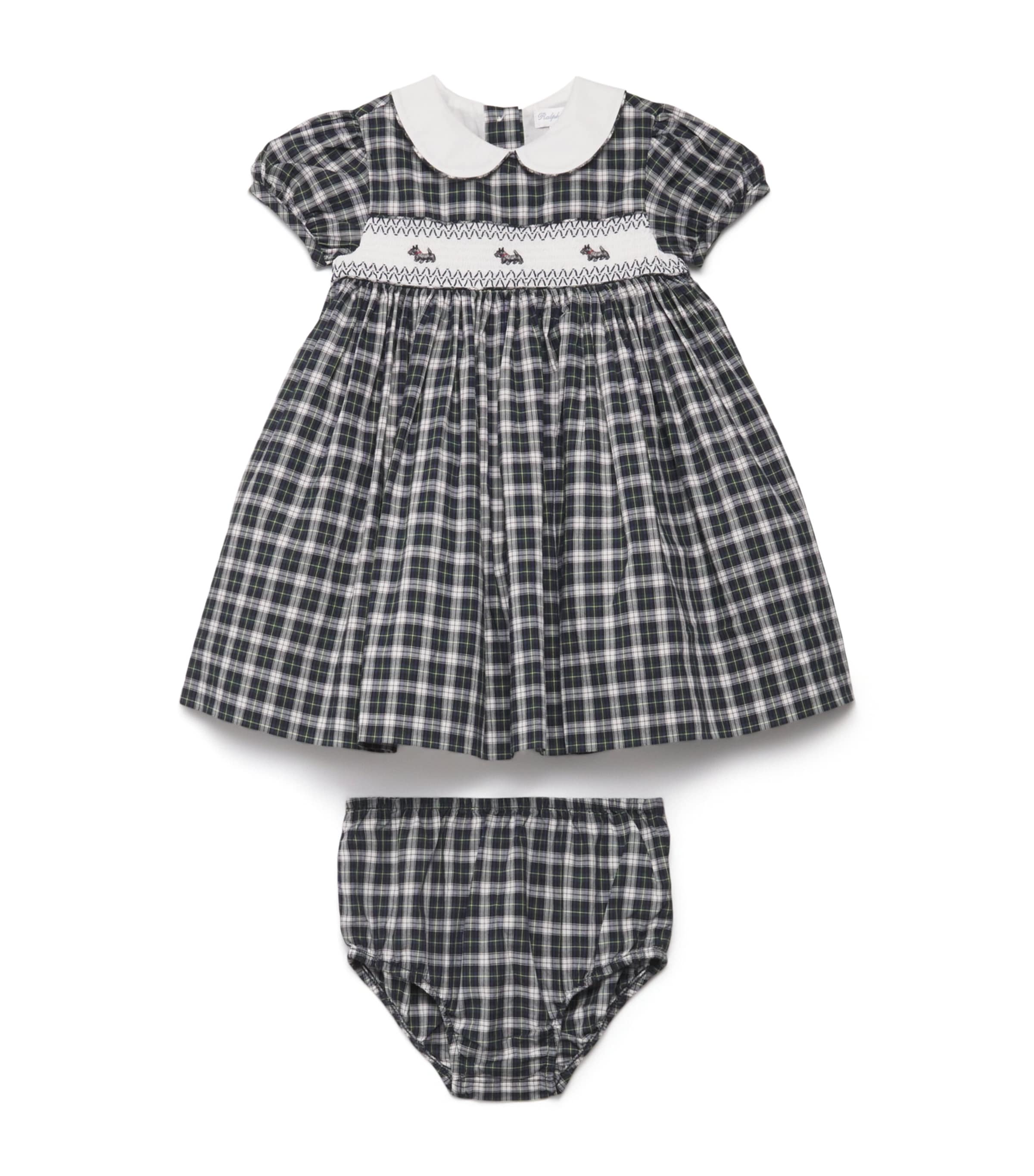 Ralph Lauren Kids Cotton Check Dress and Bloomers Set (3-24 Months)