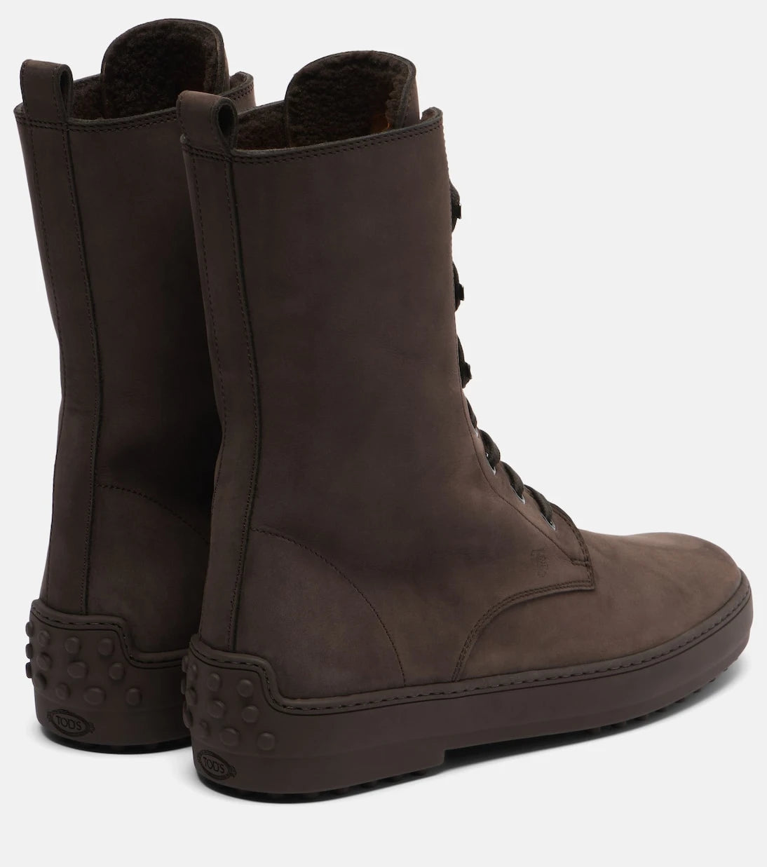 Tod's - Winter Gommino leather lace-up boots