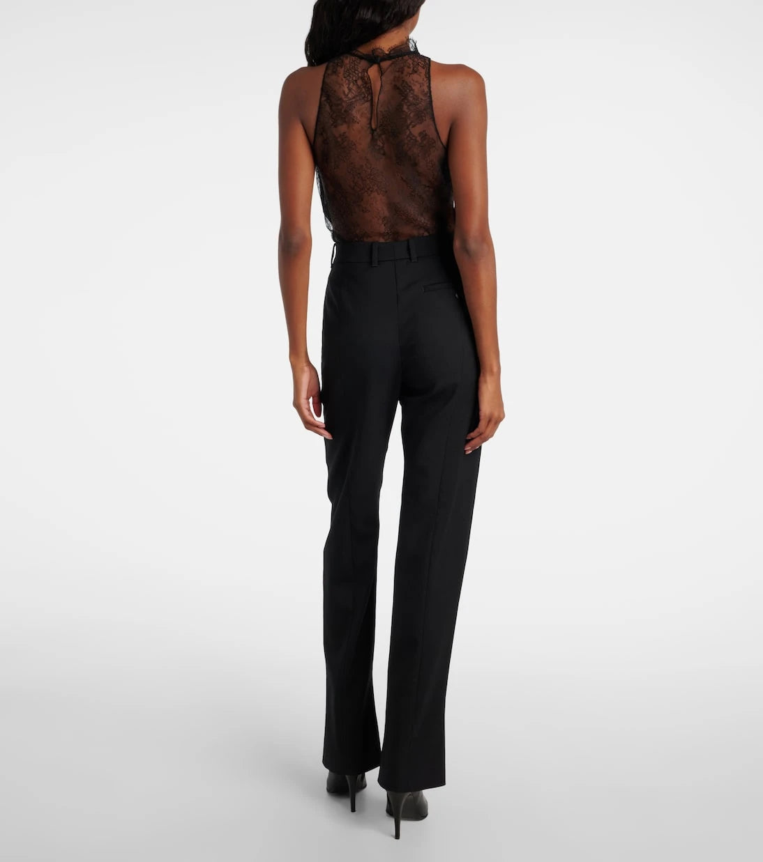 McQueen - Wool gabardine suit pants