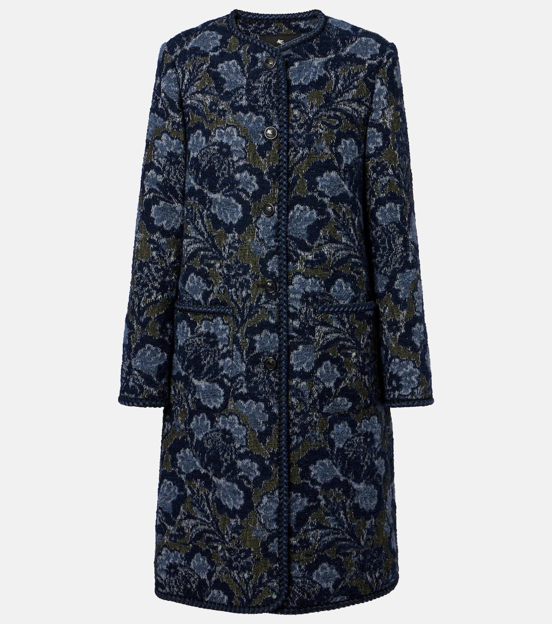 Etro - Cotton and wool-blend jacquard coat