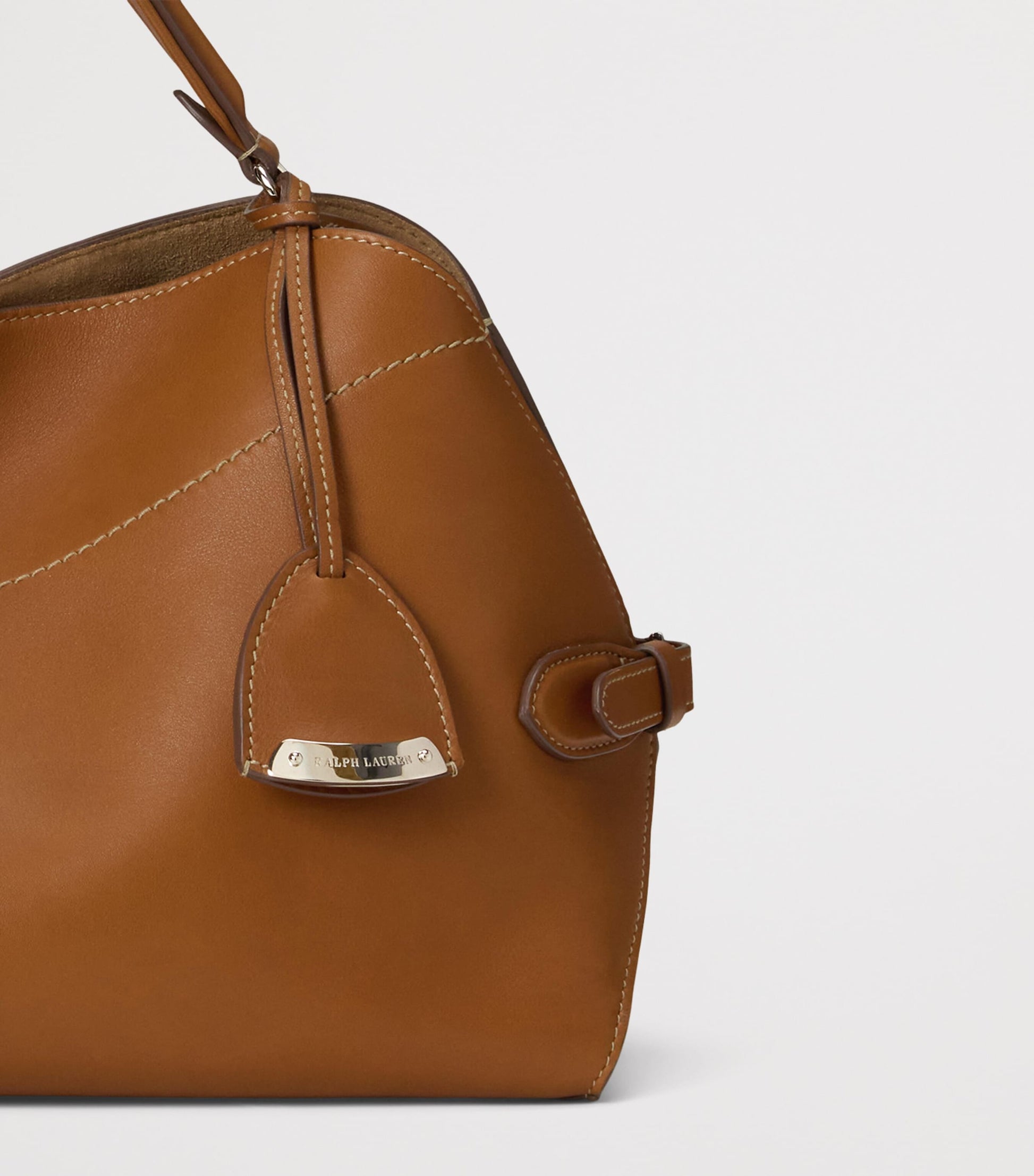 Ralph Lauren Collection Gold Leather RL 888 Top Handle Bag