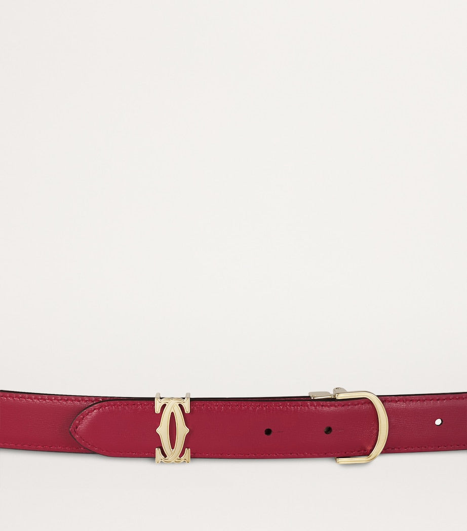 Cartier Black Reversible C de Cartier Belt