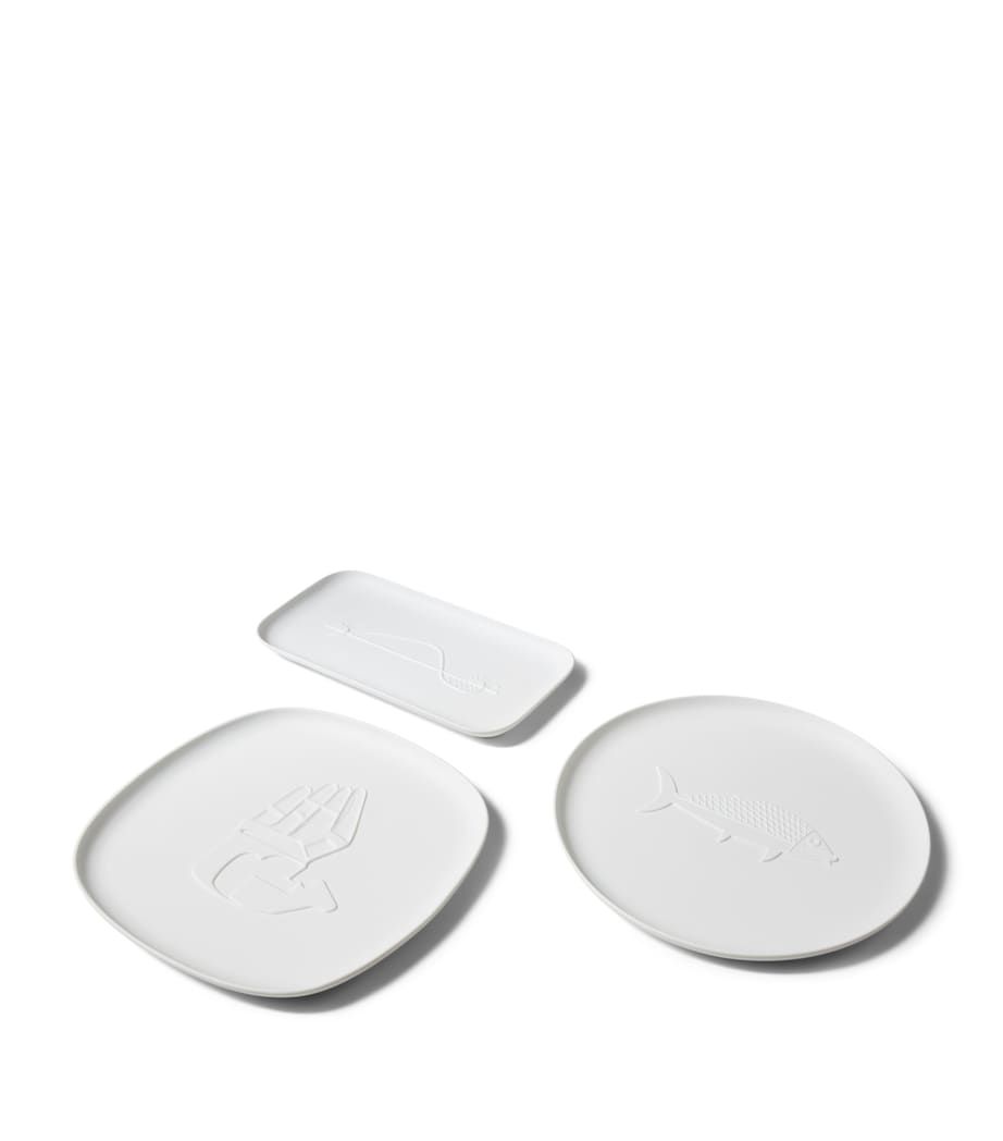 Cassina Cassina x Ginori 1735 Le Corbusier Collection Chandigarh La Main Ouverte Square Tray (33cm)