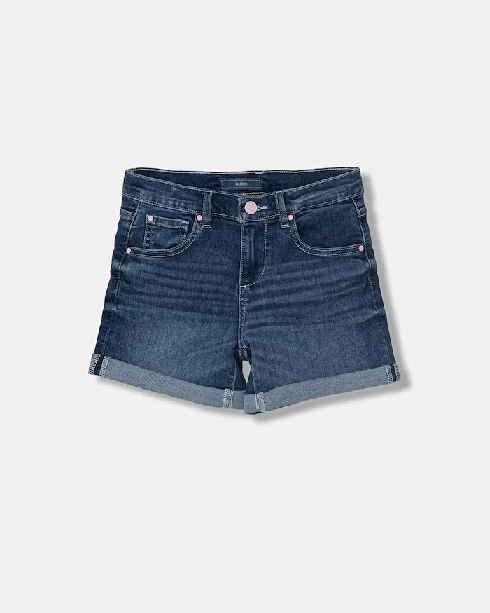 Guess çocuklar için denim kısa pantolon