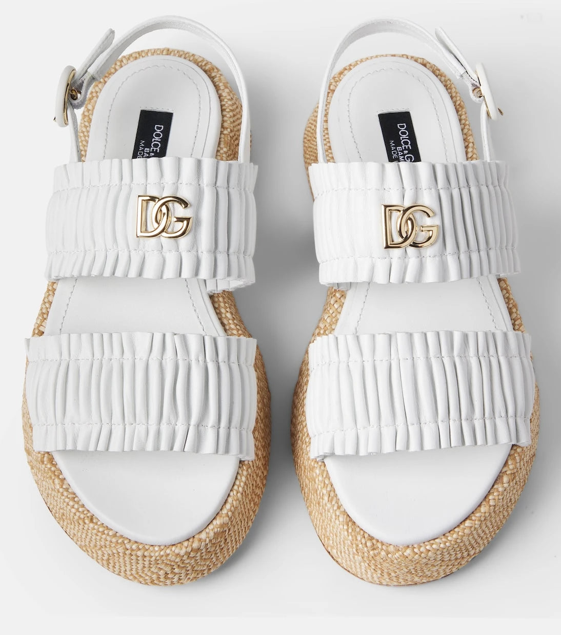 Dolce&Gabbana Kids - صنادل جلدية مزمومة DG
