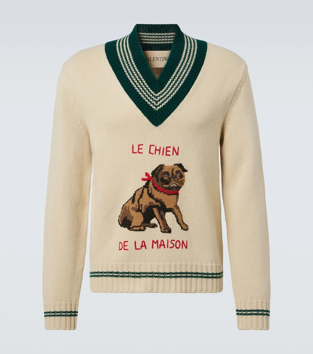 Valentino - Wool jacquard sweater