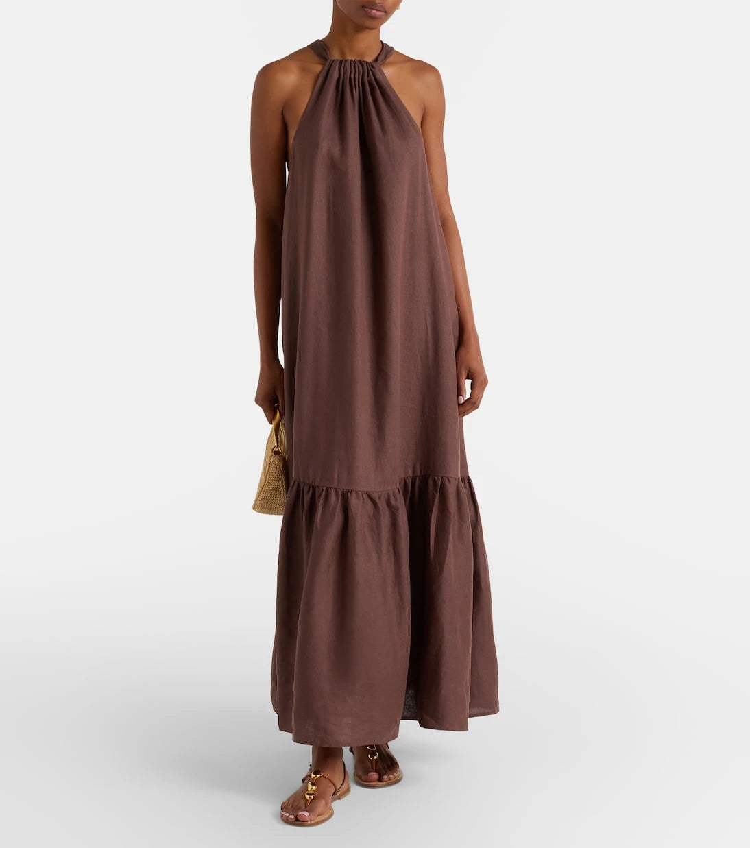 Asceno - Linen maxi dress